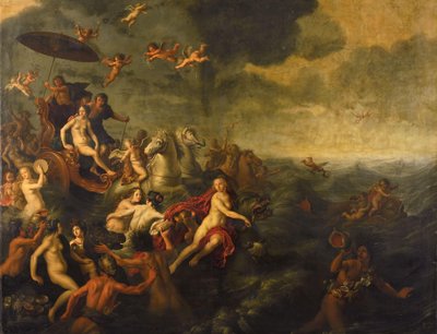 Galatea and Acis (Ovid, Metamorphoses, book XIII) by Adriaen van Nieulandt (I)