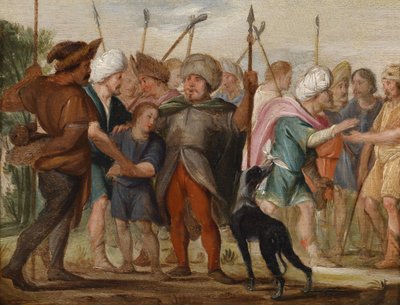 Joseph sold by his brothers by Adriaen van Nieulandt the younger