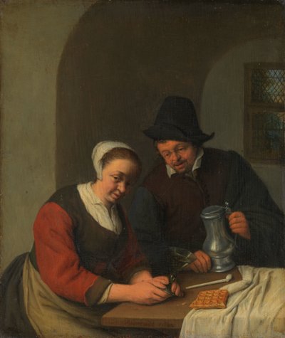 A Confidential Chat by Adriaen van Ostade