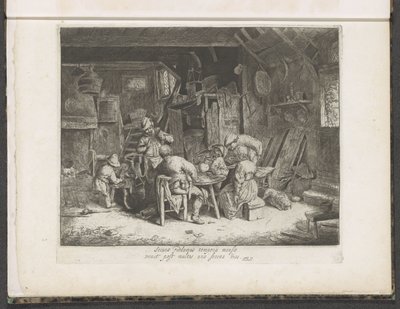 Peasants at a Meal in an Inn by Adriaen van Ostade