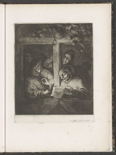 Three Singers in an Open Window by Candlelight by Adriaen van Ostade