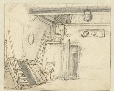 Corner of the Interior of a Barn by Adriaen van Ostade