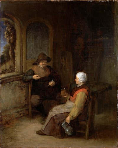 Interior of a Cottage by Adriaen van Ostade