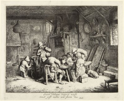 The Gourmet in Company (The Breakfast) by Adriaen van Ostade