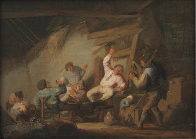 Making Merry in a Farm Cottage by Adriaen van Ostade