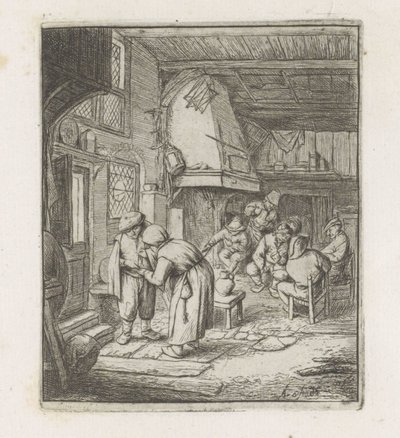 Man Pays a Woman in an Inn by Adriaen van Ostade