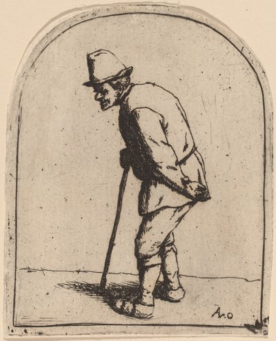 Peasant with a Crooked Back by Adriaen van Ostade