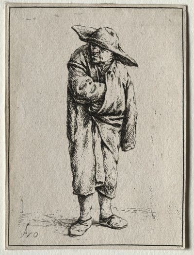 Peasant with his Hand in his Cloak by Adriaen van Ostade