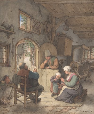 Reading the News at the Weavers