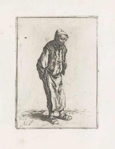 Standing Man with Hands Behind His Back by Adriaen van Ostade