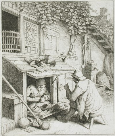 The Cobbler by Adriaen van Ostade