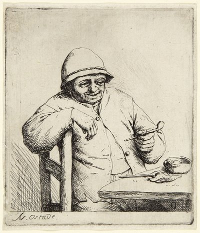 The Smoker by Adriaen van Ostade