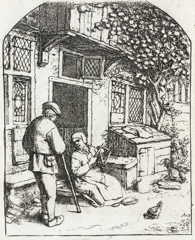 The Woman Winding Upon a Reel by Adriaen van Ostade