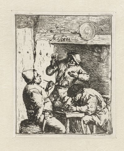 Two Smokers and a Drinker in an Inn (The Smokers) by Adriaen van Ostade