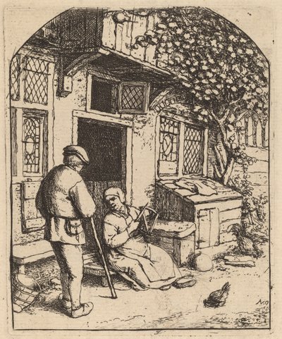 Woman Winding upon a Reel by Adriaen van Ostade