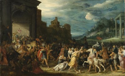 The Horatii Entering Rome by Adriaen van Stalbemt