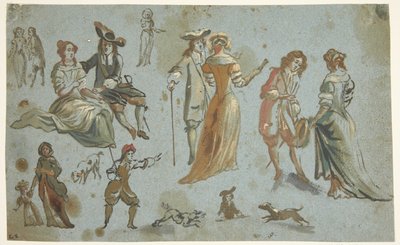 Figure Studies by Adriaen van de Velde