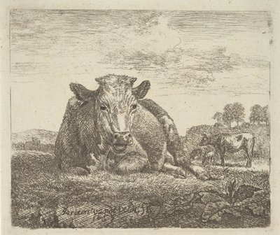 Recumbent Cow by Adriaen van de Velde
