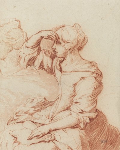 Seated Woman with Her Hand Held Over Her Eyes by Adriaen van de Velde