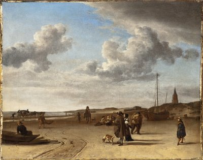 The Beach at Scheveningen by Adriaen van de Velde