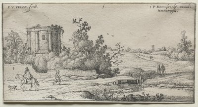The Road by the Little Round Temple by Adriaen van de Velde