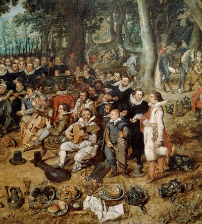 Allegory of the Truce of 1609 between the Netherlands and Spain (detail) by Adriaen van de Venne