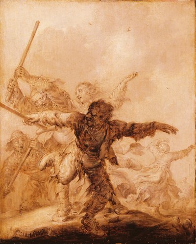 Angry Blows by Adriaen van de Venne