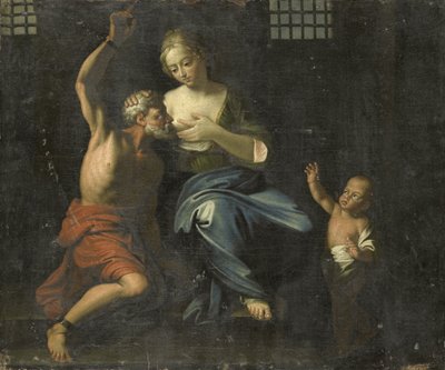 Cimon and Pero (Roman Charity) by Adriaen van der Werff (copy after)