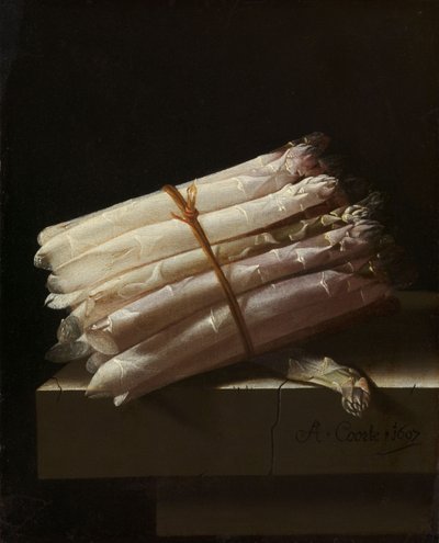 Still Life with Asparagus by Adrian Coorte