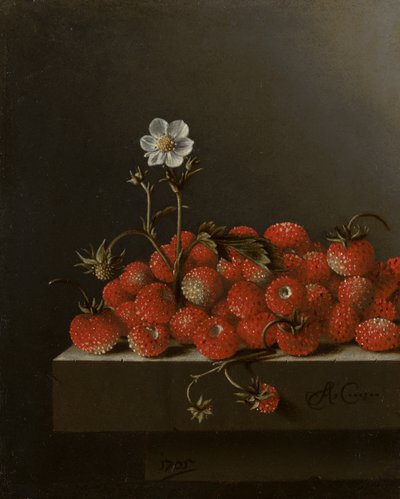 Still Life with Wild Strawberries by Adrian Coorte