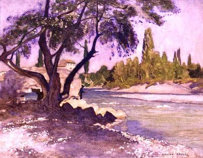 The Durance at Sisteron, France by Adrian Scott Stokes