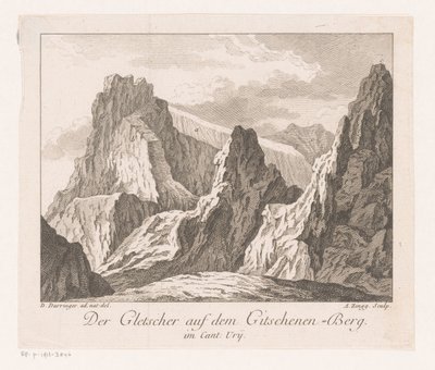 View of a Glacier in the Alps by Adrian Zingg