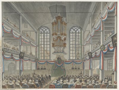 Celebration of the Bicentennial of the Remonstrant Seminary, 1834 by Adrianus Gerardus van Schoone