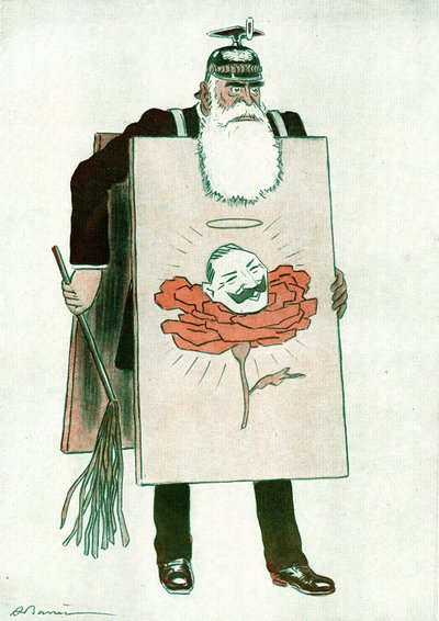 Cartoon by Greek Prime Minister Stephanos Skouloudis Drawing by Adrien Barrere in Fantasio by Adrien Barrere