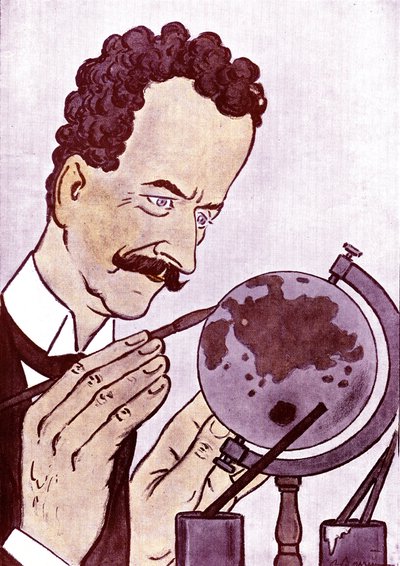 Cartoon by Philippe Berthelot, Drawing by Adrien Barrere from Fantasio by Adrien Barrere
