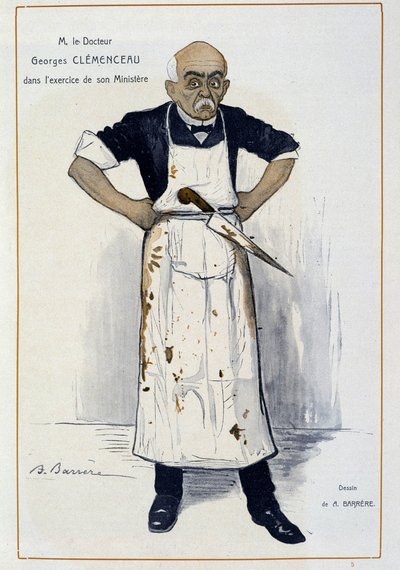 Clémenceau en boucher by Adrien Barrere