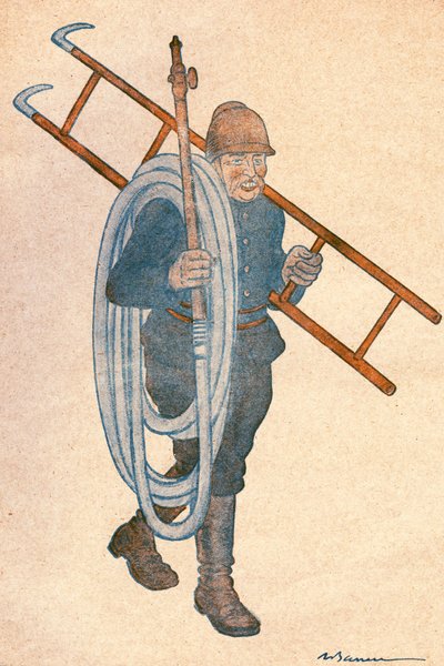 Joseph NOULENS (1864-1944), French Politician. Drawing by Adrien Barrere (1874-1931) for FANTASIO, Number 204 of April 15 by Adrien Barrere