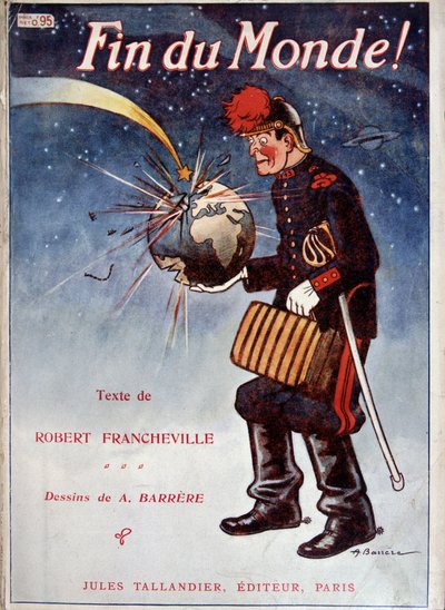 The Earth Struck by a Comet - Cover of the Book 