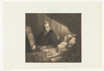 Tintoretto at the Deathbed of His Daughter by Adrien Canelle