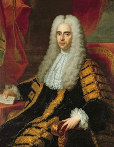 Portrait of Rt Hon John Methuen as Lord Chancellor of Ireland by Adrien Carpentiers