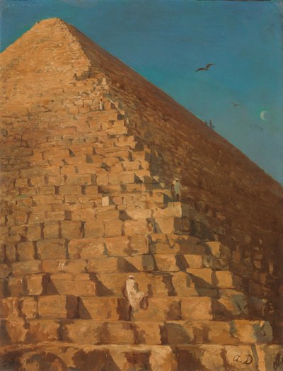 The Great Pyramid, Giza by Adrien Dauzats