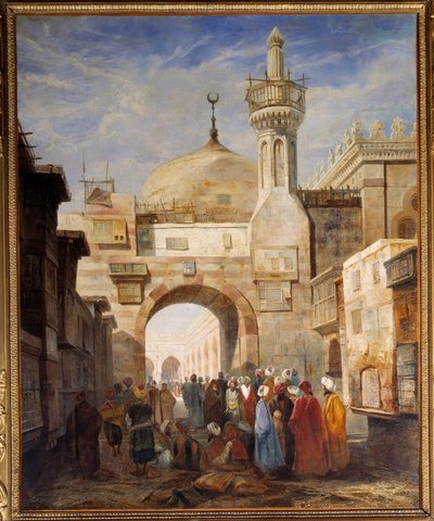View of a Mosque in Cairo by Adrien Dauzats