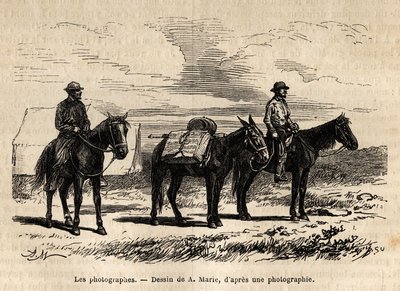 Photographers of the American Geological Mission on Horseback by Adrien Emmanuel Marie