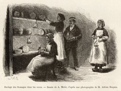 The Scraping and Stitching of Cheeses in Roquefort by Adrien Emmanuel Marie