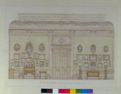 The Salon des Pastels in the apartment of Jacques Doucet by Adrien Karbowsky