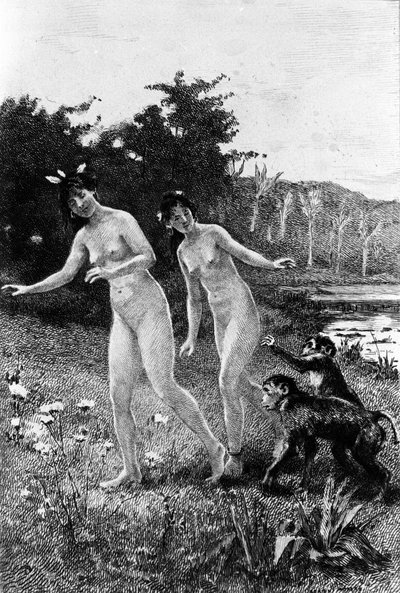 Engraving by Adrien Moreau illustrating 