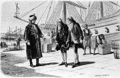 Engraving by Adrien Moreau illustrating 