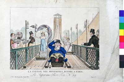 The Roller Coaster Race in Paris by Adrien Pierre Francois Godefroy