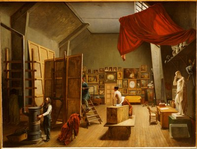 The Studio Interior of Abel de Pujol by Adrienne Marie Louise Grandpierre Deverzy