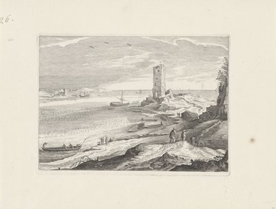 Seascape with the Ruin of a Tower by Aegidius Sadeler (II) (attributed to)